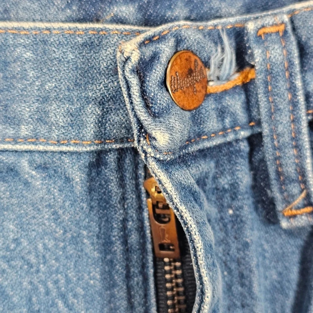 Wrangler 936 Slim Fit Cowboy Cut Jeans Mens 26x34 Blue Medium Wash Heavyweight